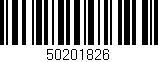 Código de barras (EAN, GTIN, SKU, ISBN): '50201826'