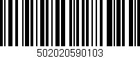 Código de barras (EAN, GTIN, SKU, ISBN): '502020590103'