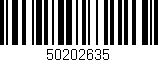 Código de barras (EAN, GTIN, SKU, ISBN): '50202635'