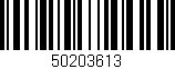 Código de barras (EAN, GTIN, SKU, ISBN): '50203613'