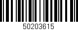 Código de barras (EAN, GTIN, SKU, ISBN): '50203615'