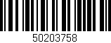 Código de barras (EAN, GTIN, SKU, ISBN): '50203758'