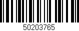 Código de barras (EAN, GTIN, SKU, ISBN): '50203765'