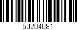 Código de barras (EAN, GTIN, SKU, ISBN): '50204081'
