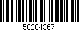 Código de barras (EAN, GTIN, SKU, ISBN): '50204367'