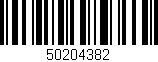 Código de barras (EAN, GTIN, SKU, ISBN): '50204382'