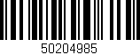 Código de barras (EAN, GTIN, SKU, ISBN): '50204985'