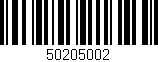 Código de barras (EAN, GTIN, SKU, ISBN): '50205002'