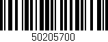 Código de barras (EAN, GTIN, SKU, ISBN): '50205700'
