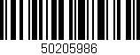 Código de barras (EAN, GTIN, SKU, ISBN): '50205986'