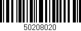 Código de barras (EAN, GTIN, SKU, ISBN): '50208020'