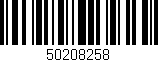 Código de barras (EAN, GTIN, SKU, ISBN): '50208258'