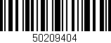 Código de barras (EAN, GTIN, SKU, ISBN): '50209404'