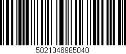 Código de barras (EAN, GTIN, SKU, ISBN): '5021046985040'