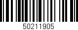 Código de barras (EAN, GTIN, SKU, ISBN): '50211905'