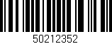 Código de barras (EAN, GTIN, SKU, ISBN): '50212352'
