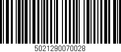 Código de barras (EAN, GTIN, SKU, ISBN): '5021290070028'