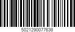 Código de barras (EAN, GTIN, SKU, ISBN): '5021290077638'