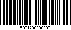 Código de barras (EAN, GTIN, SKU, ISBN): '5021290080898'