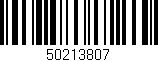 Código de barras (EAN, GTIN, SKU, ISBN): '50213807'