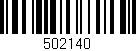 Código de barras (EAN, GTIN, SKU, ISBN): '502140'