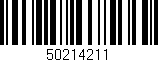 Código de barras (EAN, GTIN, SKU, ISBN): '50214211'