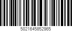 Código de barras (EAN, GTIN, SKU, ISBN): '5021645852965'