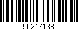Código de barras (EAN, GTIN, SKU, ISBN): '50217138'