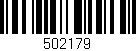 Código de barras (EAN, GTIN, SKU, ISBN): '502179'
