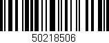 Código de barras (EAN, GTIN, SKU, ISBN): '50218506'