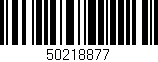 Código de barras (EAN, GTIN, SKU, ISBN): '50218877'