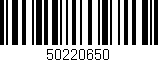 Código de barras (EAN, GTIN, SKU, ISBN): '50220650'