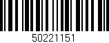 Código de barras (EAN, GTIN, SKU, ISBN): '50221151'