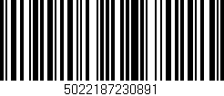 Código de barras (EAN, GTIN, SKU, ISBN): '5022187230891'