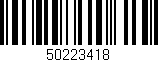 Código de barras (EAN, GTIN, SKU, ISBN): '50223418'