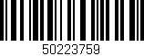 Código de barras (EAN, GTIN, SKU, ISBN): '50223759'