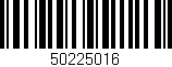 Código de barras (EAN, GTIN, SKU, ISBN): '50225016'