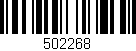 Código de barras (EAN, GTIN, SKU, ISBN): '502268'