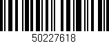 Código de barras (EAN, GTIN, SKU, ISBN): '50227618'
