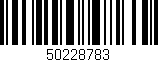 Código de barras (EAN, GTIN, SKU, ISBN): '50228783'