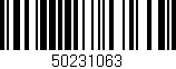 Código de barras (EAN, GTIN, SKU, ISBN): '50231063'