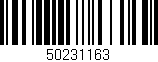 Código de barras (EAN, GTIN, SKU, ISBN): '50231163'
