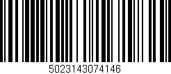 Código de barras (EAN, GTIN, SKU, ISBN): '5023143074146'