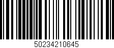 Código de barras (EAN, GTIN, SKU, ISBN): '50234210645'