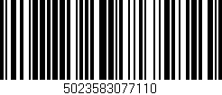 Código de barras (EAN, GTIN, SKU, ISBN): '5023583077110'