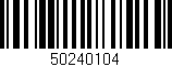 Código de barras (EAN, GTIN, SKU, ISBN): '50240104'