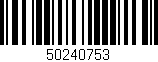 Código de barras (EAN, GTIN, SKU, ISBN): '50240753'