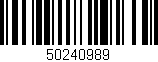 Código de barras (EAN, GTIN, SKU, ISBN): '50240989'
