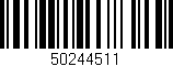 Código de barras (EAN, GTIN, SKU, ISBN): '50244511'
