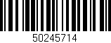 Código de barras (EAN, GTIN, SKU, ISBN): '50245714'
